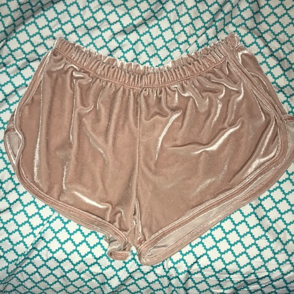 Brandy Melville Pants - Brandy Melville Velvet Shorts